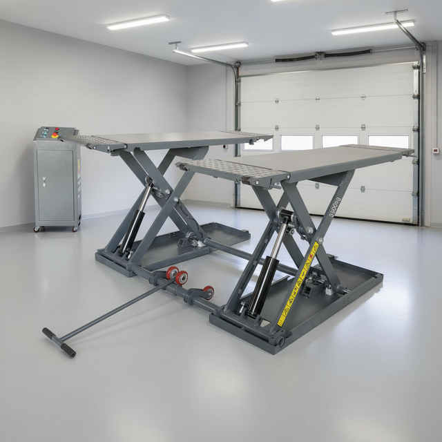 New 3500kg 1m Movable Hydraulic Scissor Car Lift with  Mobile 1.2M Mid-position Scissor Car Lift for Sale and Home