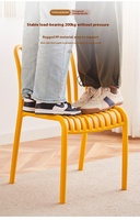 Vente en Gros de Meubles de Salle à Manger Chaise Moderne d'Extérieur en Plastique Chaise de Loisirs Empilable en Plastique