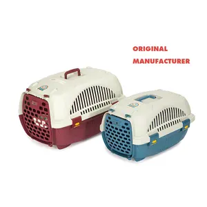 Small animal pet flight aviation plastic cage set kennel transporter
