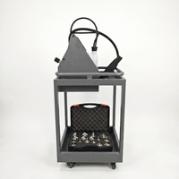 Amsxzo HY-5001 Changeur de liquide de frein à impulsions, machine de récupération et d'échange d'huile de frein synchrone 4 roues, 16 adaptateurs, équipement CE