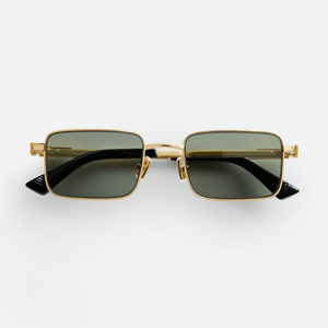 Bottega BV Classic Square Metal Sunglasses Timeless Design Comfortable Fit for Daily Outdoor Use Veneta - Product Image 1