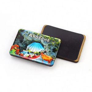 Aimants de réfrigérateur personnalisés en bois avec feuille métallisée, design créatif, pour entreprises, Croatie - Product Image 2