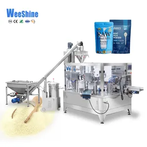 Automatic Auger Filling Sealing Milk Powder / Flour Zipper Premade Bag Doypack Packing Machine