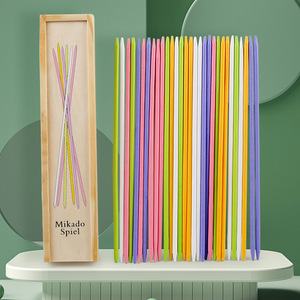 Bambini tradizionale Mikado <span class=keywords><strong>Spiel</strong></span> gioco creativo Pick Up Sticks giocattolo divertente in legno Pick Up Stick game - Product Image 4