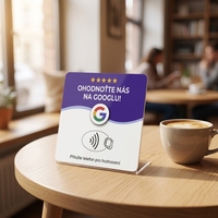 Autocollant de table NFC en PVC |   Autocollant de table intelligent RFID en PVC avec puce 213 pour avis Google sur les restaurants