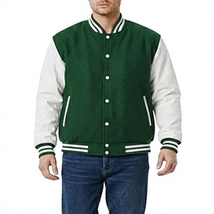 Veste Letterman classique Heritage pour Campus Elite, col montant, logo frontal, hiver - Product Image 1