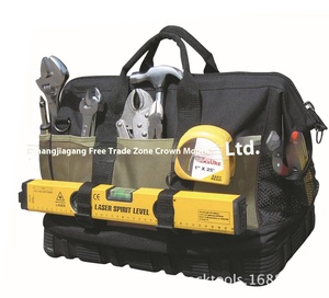 กระเป๋าเครื่องมืออเนกประสงค์แบบมีซิป ขนาด 16 นิ้ว ผลิตจากผ้า Oxford พร้อมฐานยาง สำหรับใช้งานประจำวัน - Product Image 4