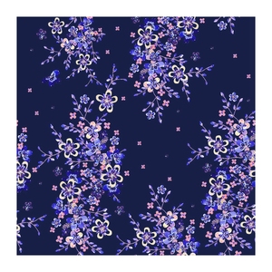 Polyester 75D yumuşak krep şifon özelleştirilmiş 3D net çiçek tasarım stilleri dijital baskı düğün lady için <span class=keywords><strong>sexly</strong></span> elbise kumaş - Product Image 5