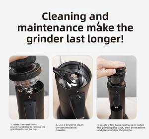 <span class=keywords><strong>Molinillo</strong></span> <span class=keywords><strong>de</strong></span> Café Eléctrico Totalmente Automático Estilo Italiano con Cuchillas <span class=keywords><strong>de</strong></span> Acero Inoxidable, Pequeño para Preparación Manual, para Uso Doméstico y Comercial - Product Image 4