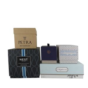 Pacchetto personalizzato di cera fatta a mano scatole di imballaggio contenitore di candela di sabbia scatola regalo di lusso per candele - Product Image 5