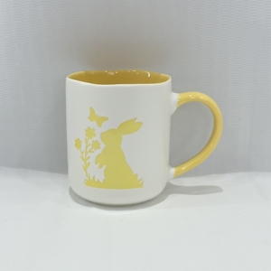 Factory Sale Ceramic Rabbit Cartoon Pattern Stoneware Mug Minimalist Eco-friendly Dishwasher & Microwave Safe - Product Image 6