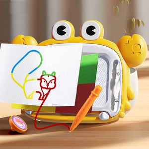 MILI mainan papan gambar magnetik kepiting lucu mainan bayi warna-warni dapat dihapus lukisan menulis Doodle Pad menggambar untuk anak-anak - Product Image 2