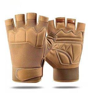 Tactical Gloves Camo Cycling Glove Sport Climbing Paintball Shooting Hunting Riding Ski <b>Half</b> Finger Mittens Men - Product Image 4