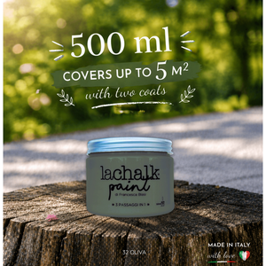 32 OLIVA 500 ml LaChalk the evolution of <b>chalk</b> paint Where <b>chalk</b> meets resin: Hybrid <b>Chalk</b> Resin Paint made in Italy - Product Image 2