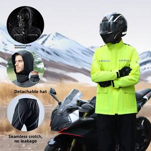 Cross-Border pour <span class=keywords><strong>Amazon</strong></span> Ensemble imperméable de moto en deux pièces Protection contre la pluie lourde Matériau en nylon de style simple - Product Image 3