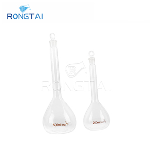 Produsen barang pecah belah laboratorium RONGTAI Kelas <span class=keywords><strong>B</strong></span> Tiongkok 250 ML labu kerucut kaca volumetrik - Product Image 4