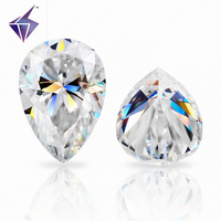 Pierres de Moissanite créées par laboratoire en vrac de qualité supérieure coupe brillante couleur blanche de haute qualité pour la fabrication de colliers tiers