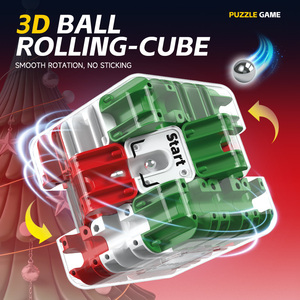 Cubo Mágico Educativo para Aliviar el Estrés, Laberinto Grande, Rompecabezas de Bolas Rodantes en 3D, Cubo de Laberinto para Niños, Pensamiento Lógico - Product Image 2