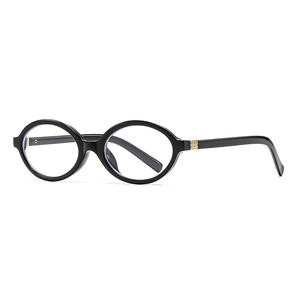 Montures de lunettes ovales style Zhang Yuanying, écaille de tortue, monture complète, protection anti-lumière bleue pour femmes, en matériau PC - Product Image 3