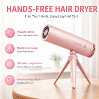 Sèche-cheveux ionique sans fil à moteur brushless 110 000 tr/min, haute vitesse, mains libres, pour la maison, anti-frisottis, gain de temps