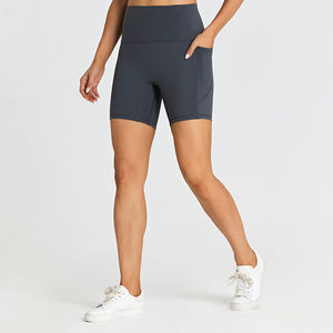 Shorts de sport confortables pour femme, extensibles, sexy, pour la gym, le yoga, le fitness, shorts de sport personnalisés pour femme, shorts de <span class=keywords><strong>VTT</strong></span> avec poche - Product Image 5