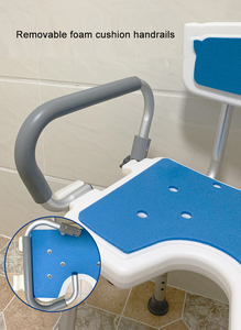 Chaise de <span class=keywords><strong>douche</strong></span> pour personnes âgées avec accoudoirs rabattables, siège rembourré antidérapant pour personnes handicapées, tabouret de bain, <span class=keywords><strong>aide</strong></span> à la sécurité - Product Image 5