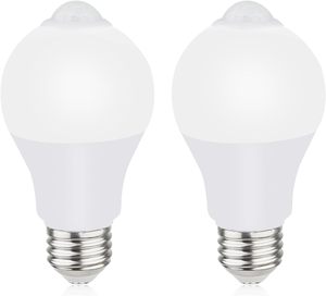 E27 LED Motion Activated Security <strong>Light</strong> Bulb AC220V Dusk Dawn Outdoor <strong>Indoor</strong> Motion <strong>Sensor</strong> High Lumens Energy Saving IP50 6000K - Product Image 1