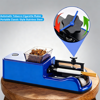 Machine à rouler les cigarettes portable domestique en acier inoxydable, accessoires de fumeur, machine à tabac automatique