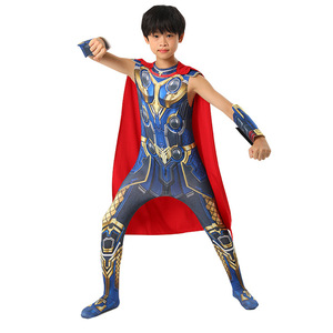 Disfraz de <span class=keywords><strong>Thor</strong></span> para Adultos, Estilo Love and Thunder, Mono de Cosplay con Capa Roja, Traje de Superhéroe de Halloween para Hombre - Product Image 5