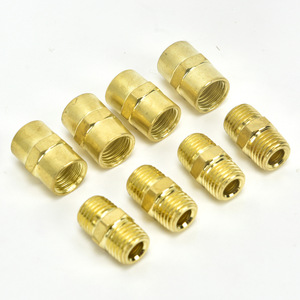 Plowing Hexagonal Threaded Connector 1/4 Npt Brass Internal External Thread Pneumatic Tool <b>Adapter</b> - Product Image 3