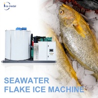 Máquina de Hielo en Escamas para Procesamiento de Pescado con Producción Automática de Hielo en Acero Inoxidable