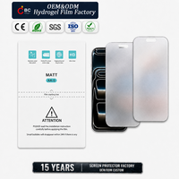 Protecteur d'écran en TPU nano hydrogel ultra-fin, imperméable, mat, texture givrée, qualité AAA, souple, pour téléphone portable, 120x180 mm