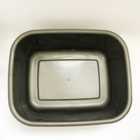 Bassin de lavage de la vaisselle, capacité de 10.5l, meilleur bac à aliments, filtre d'évier, tube épais rectangulaire, en plastique