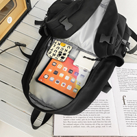 Nouveau cartable femme Junior lycée étudiants sac à bandoulière mâle ordinateur sac à dos Polyester respirant étanche