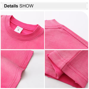 AK03 Vente en gros de t-shirts vierges 100% coton, impression graphique personnalisée, t-shirt pour homme, lavage à l'acide - Product Image 4