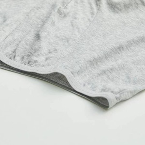 Sous-vêtement boxer gris pour hommes, jetable et imprimé de logo personnalisé, tissu respirant, toutes tailles, logo de taille à emballer de manière indépendante. - Product Image 2