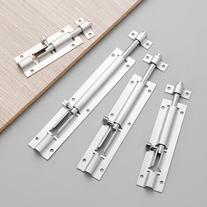 Loquet de porte en acier inoxydable 62,4 mm, montage en surface, design minimaliste pour portes, fenêtres et armoires - Product Image 2