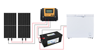 Congélateurs Coffre Solaires de 50L à 308L pour Pièces de Réfrigérateur, Système Solaire Complet avec Panneau