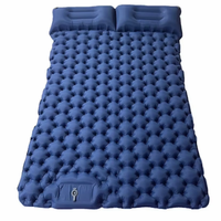 Matelas de camping gonflable TPU compact et imperméable pour 2 personnes avec pompe à pied, pliable, pour l'extérieur, vente en gros, fourniture d'usine OEM