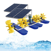 Aérateur solaire Mashow à 6 pales, moteur de pompe à eau AC/DC haute productivité, modèle MSO-1.5-2 pour l'élevage de crevettes et de poissons