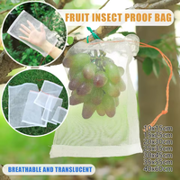 Sacs en maille pour culture de fruits et légumes, filet de Protection contre les oiseaux, taille 7, 50 m