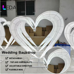 LEDA New Arrivals Arche de mariage lumineuse en forme de cœur avec éclairage LED pour la décoration d'événements - Product Image 2