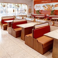 Hochwertige Moderne Rückenlehne Massivholz Maßgefertigtes Halbkreisförmiges Sitzbank-Sofa für Restaurant-Empfangsräume Gewerbliche Nutzung