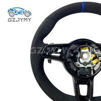 Volant en cuir cousu à la main pour Porsche Panamera Macan 718 911 992 Personnalisé