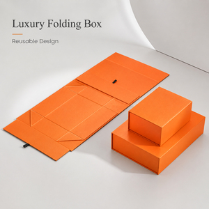 Custom One‑piece style Glue‑Free 7 Panel Foldable Rigid <b>Box</b> Magnetic <b>Flat</b> <b>Pack</b> Packaging <b>Box</b> Custom Printing Factory Direct OEM - Product Image 3