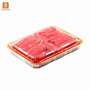 Boîte de réserve de sushi haut de gamme en or Offre Spéciale doré jetable boîte à rouleaux saumon boeuf et mouton boîte à emporter en plastique or riche - Product Image 2