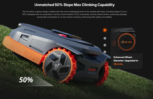 เครื่องตัดหญ้าอัตโนมัติไร้สาย Navimow X3 Series พร้อมระบบ Network RTK EFLS 3.0 ควบคุมผ่านแอปอัจฉริยะ สำหรับพื้นที่ 1500–10000 ตารางเมตร ㎡   สนามหญ้า - Product Image 3