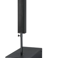 Sistema de Altavoces Portátiles Profesionales Line Array Activos con DSP, Columna Metálica para Exteriores, Subwoofer de 15 Pulgadas para Fiestas