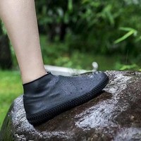 Chaussures de pluie réutilisables en silicone durables S/M/L, unisexes, été/hiver, imperméables, couvre-chaussures en PVC antidérapants, chaussures de pluie tendance