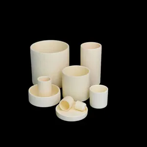 99% Ceramic Crucible/Al2O3 cylindrical volatile moisture ash crucible/Corundum crucible for Sale